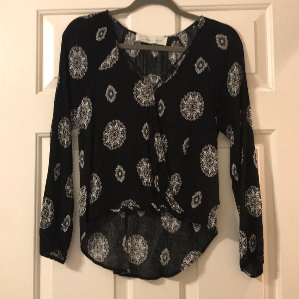 Black Crossbody Top